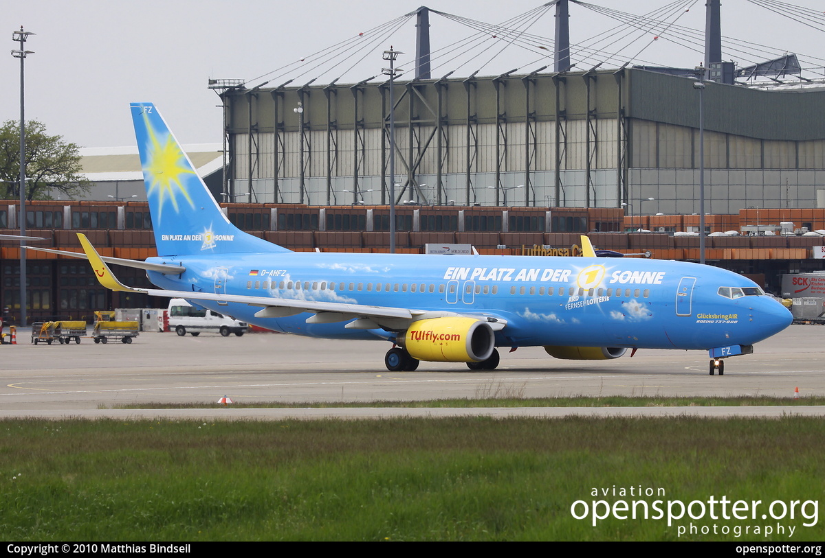 D-AHFZ - TUIfly.com Boeing 737-8K5(WL) at Berlin-Tegel Airport (TXL/EDDT) taken by Matthias Bindseil | openspotter.org | ID: 35296