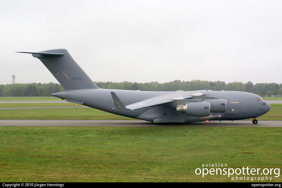 177701 - Royal Canadian Air Force Boeing CC-177 Globemaster III (C-17A) at Hamburg Airport (Fuhlsbüttel Airport) (HAM/EDDH) taken by Jürgen Hennings | openspotter.org | ID: 33771