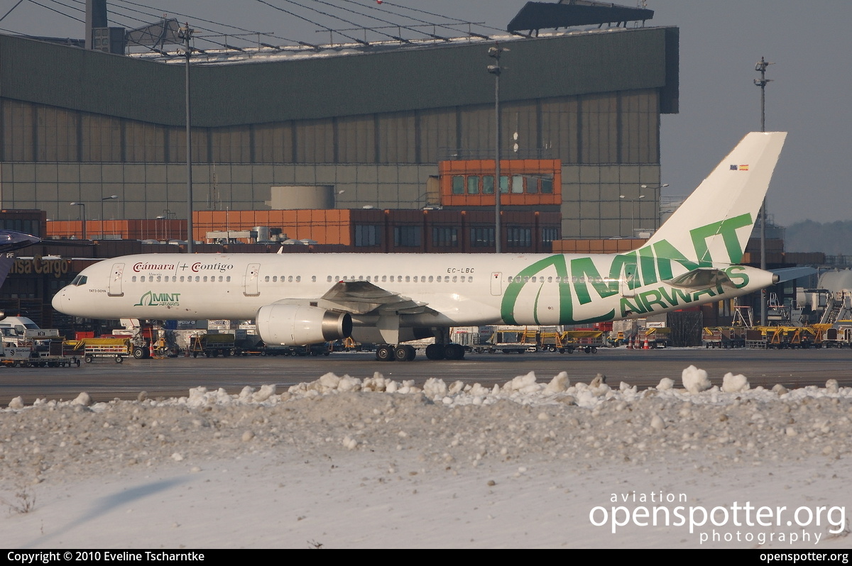 EC-LBC - Mint Airways Boeing 757-28A at Berlin-Tegel Airport (TXL/EDDT) taken by Eveline Tscharntke | openspotter.org | ID: 1239