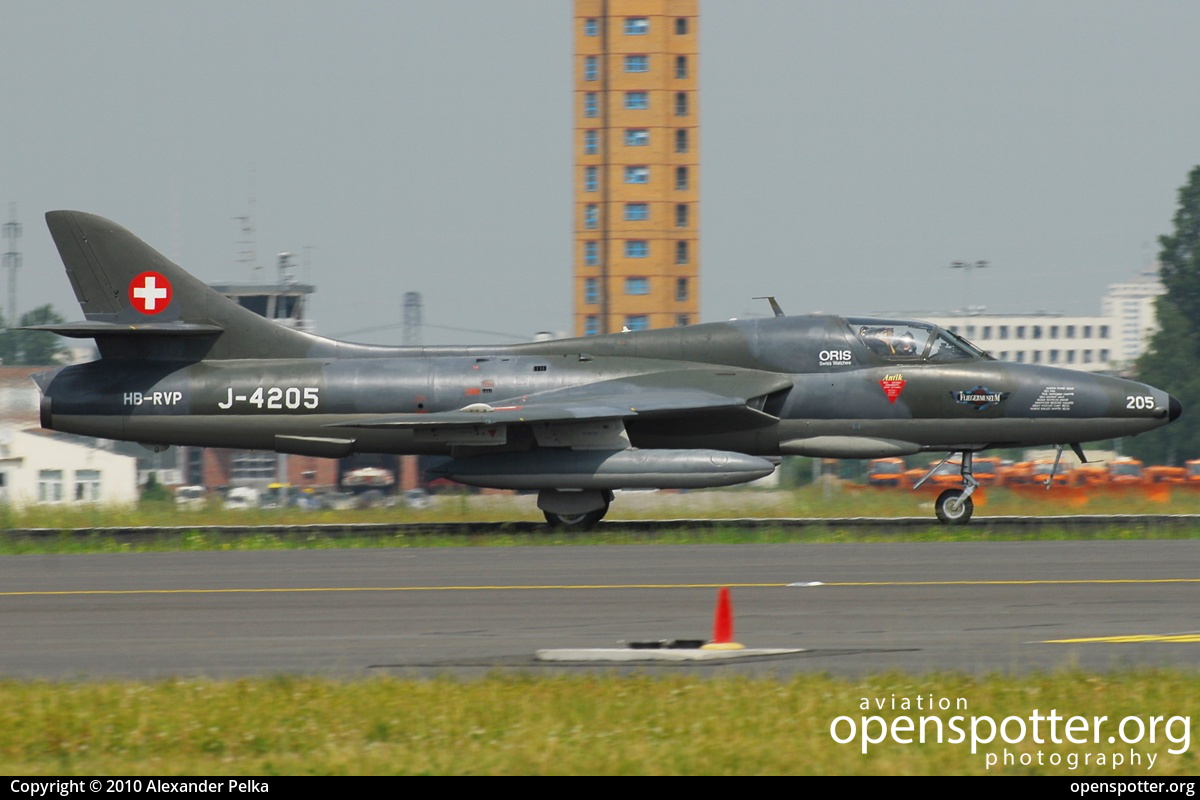 HB-RVP - Private / Untitled Hawker Hunter at Berlin-Schönefeld International Airport (SXF/EDDB) taken by Alexander Pelka | openspotter.org | ID: 12483