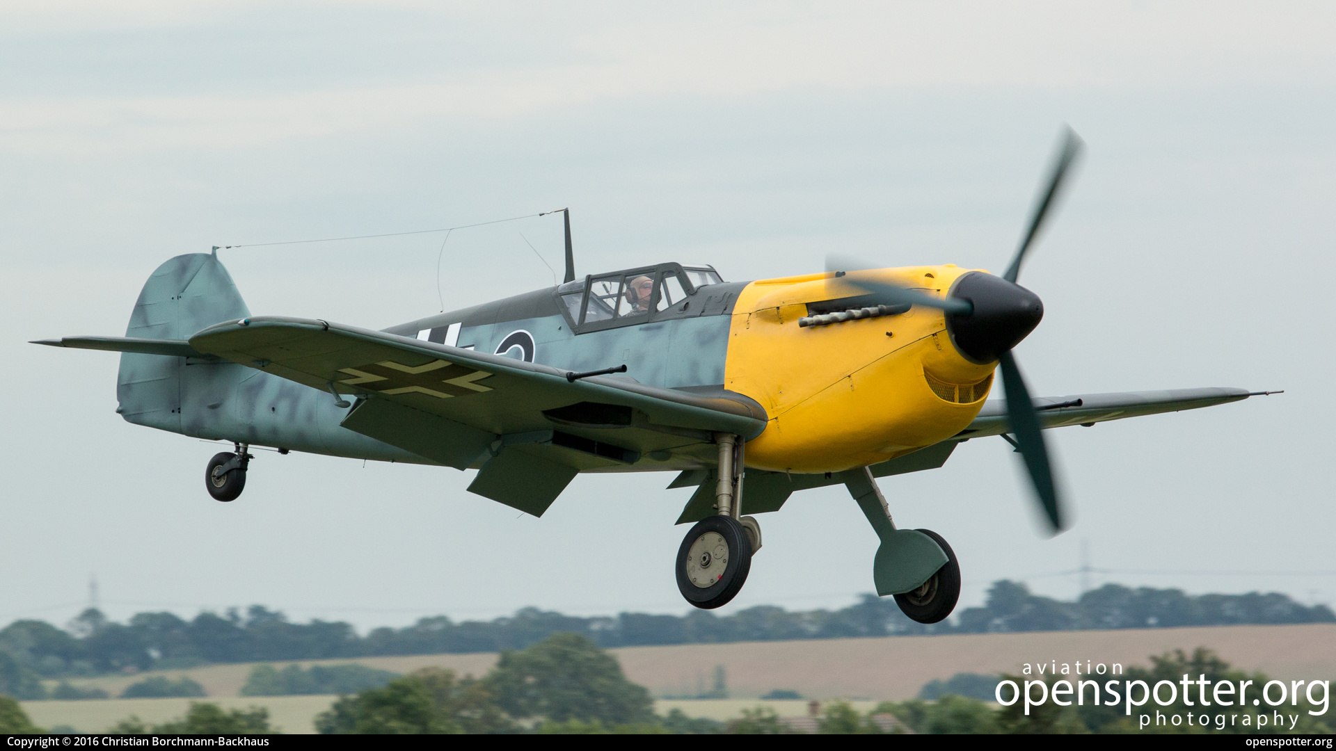 G-AWHK - Private / Untitled Hispano HA-1112-M1L Buchon at Duxford Airport (QFO/EGSU) taken by Christian Borchmann-Backhaus | openspotter.org | ID: 58065
