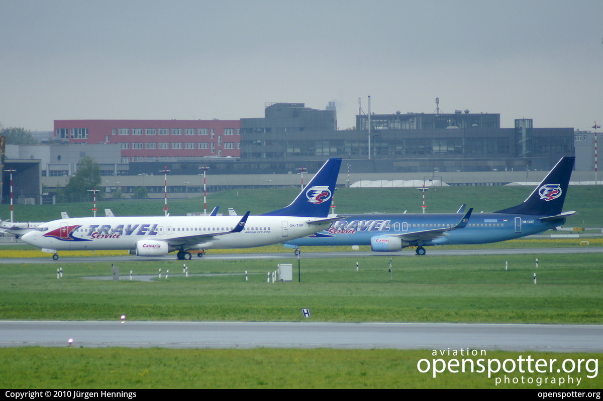 OK-TVF - Travel Service Boeing 737-8FH(WL) at Hamburg Airport (Fuhlsbüttel Airport) (HAM/EDDH) taken by Jürgen Hennings | openspotter.org | ID: 45086
