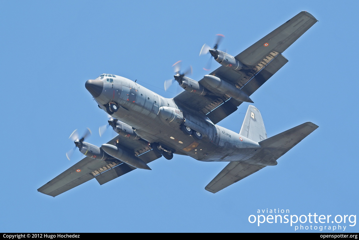 61-PM - France Air Force (Armée de l'Air) Lockheed C-130H  Hercules at Toulon-Hyères Airport (TLN/LFTH) taken by Hugo Hochedez | openspotter.org | ID: 7682