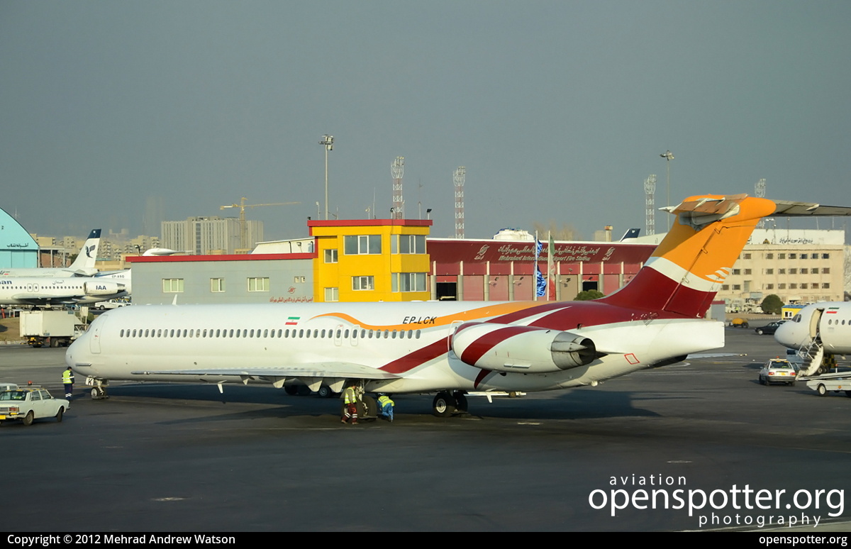 EP-LCK - Kish Air McDonnell Douglas MD-82 at Mehrabad International Airport (THR/OIII) taken by Mehrad Andrew Watson | openspotter.org | ID: 4652