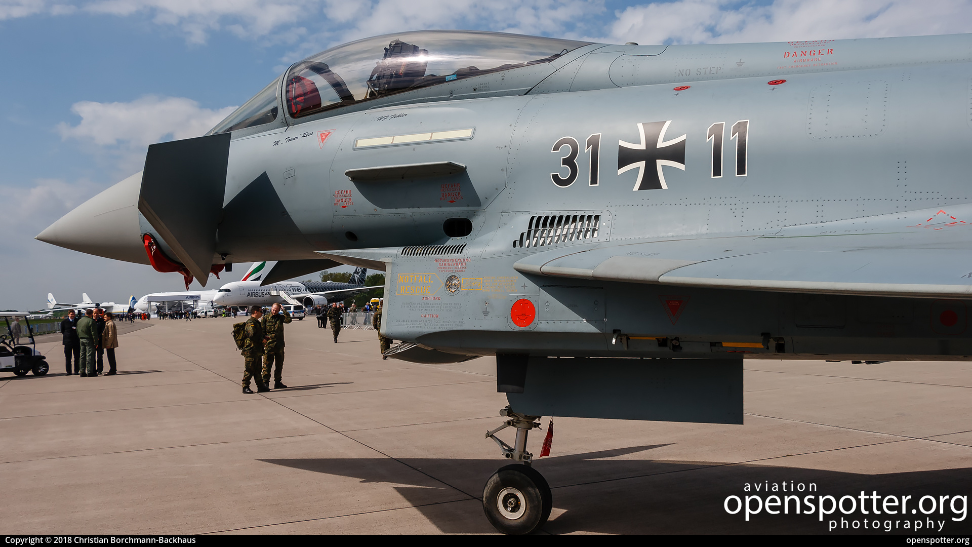 30+11 - German Air Force (Luftwaffe) Eurofighter EF-2000 Typhoon S at Berlin-Schönefeld International Airport (SXF/EDDB) taken by Christian Borchmann-Backhaus | openspotter.org | ID: 53333
