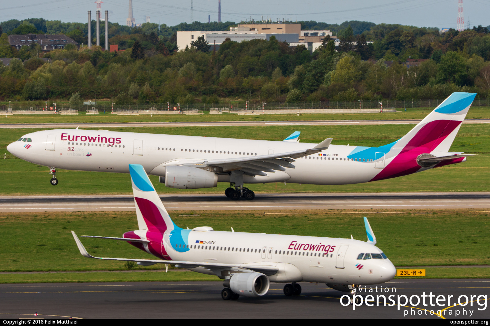 OO-SFB - Eurowings Airbus A330-342 at Düsseldorf International Airport (DUS/EDDL) taken by Felix Matthaei | openspotter.org | ID: 56742