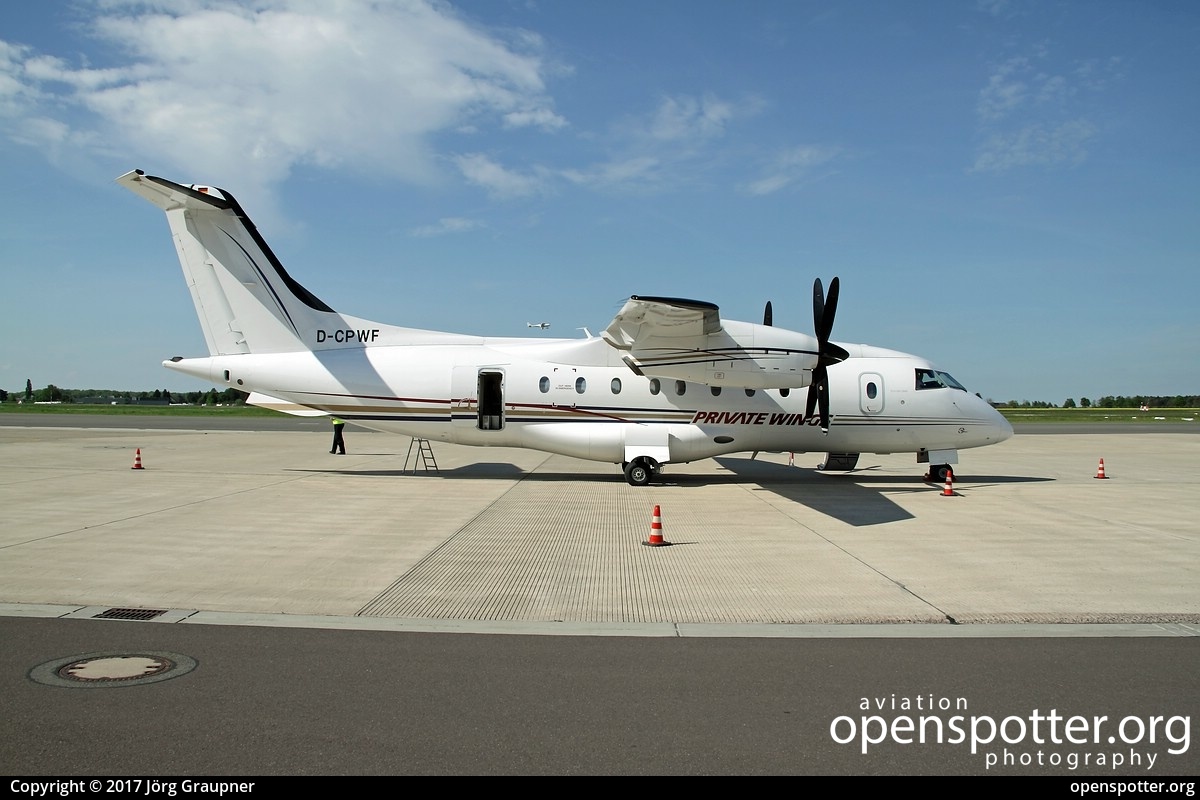 D-CPWF - Private Wings Flugcharter Dornier 328-110 at Braunschweig-Wolfsburg Regional Airport (BWE/EDVE) taken by Jörg Graupner | openspotter.org | ID: 43633