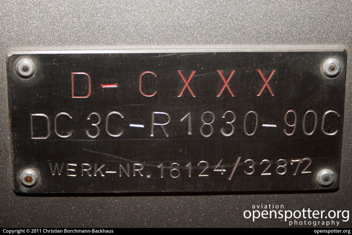 D-CXXX - Air Service Berlin GmbH Douglas DC-3C (C-47B-30-DK) at Berlin-Schönefeld International Airport (SXF/EDDB) taken by Christian Borchmann-Backhaus | openspotter.org | ID: 1873