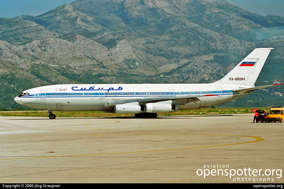 RA-86084 - S7 Airlines Ilyushin Il-86 at Dubrovnik Airport (DBV/LDDU) taken by Jörg Graupner | openspotter.org | ID: 11949