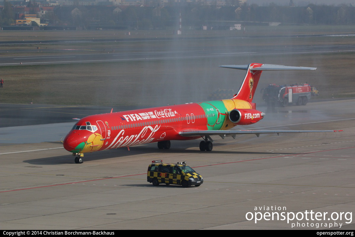 OY-RUE - DAT Danish Air Transport McDonnell Douglas MD-83 at Berlin-Tegel Airport (TXL/EDDT) taken by Christian Borchmann-Backhaus | openspotter.org | ID: 14636