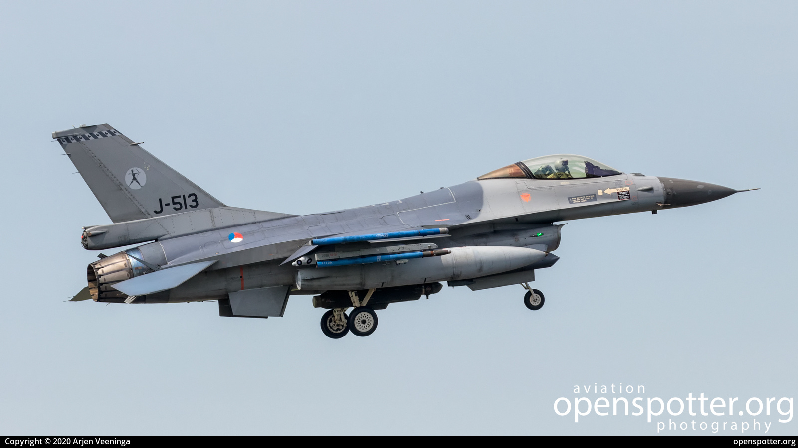 J-513 - Royal Netherlands Air Force General Dynamics F-16AM Fighting Falcon at Leeuwarden Airport (LWR/EHLW) taken by Arjen Veeninga | openspotter.org | ID: 69167