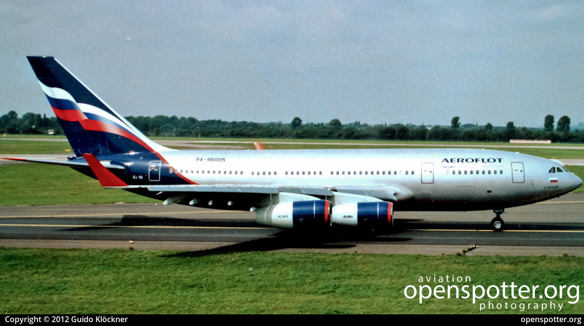 RA-96005 - Aeroflot Russian Airlines Ilyushin Il-96-300 at Düsseldorf International Airport (DUS/EDDL) taken by Guido Klöckner | openspotter.org | ID: 3927