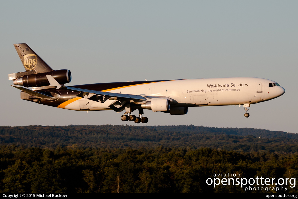 N277UP - United Parcel Service McDonnell Douglas MD-11F at Cologne Bonn Airport (Köln/Bonn - Konrad Adenauer) (CGN/EDDK) taken by Michael Buckow | openspotter.org | ID: 24725