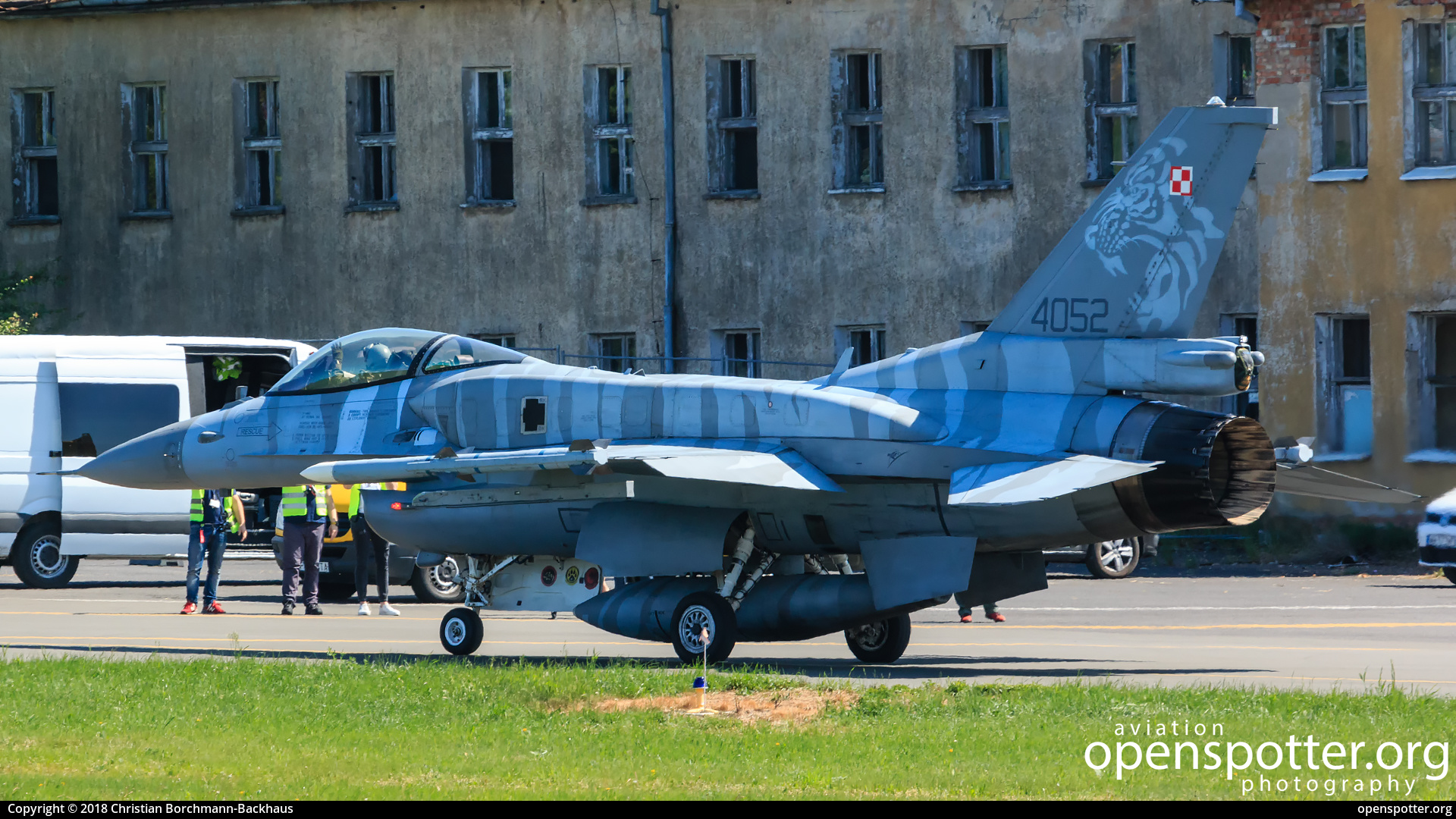 4052 - Polish Air Force Lockheed Martin F-16C Jastrząb at Poznan-Lawica (POZ/EPPO) taken by Christian Borchmann-Backhaus | openspotter.org | ID: 58374