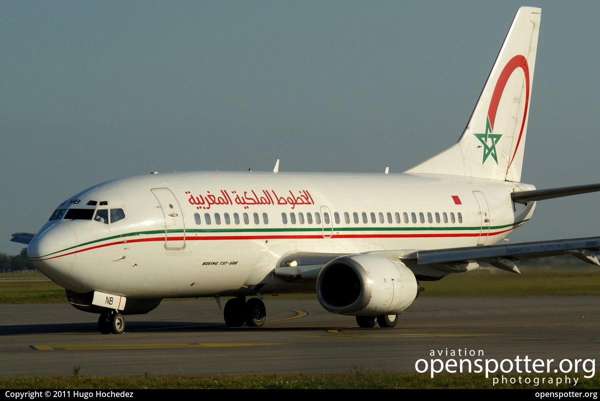 CN-RNB - Royal Air Maroc Boeing 737-5B6 at Lyon-Saint Exupéry Airport (formerly Satolas Airport) (LYS/LFLL) taken by Hugo Hochedez | openspotter.org | ID: 7578