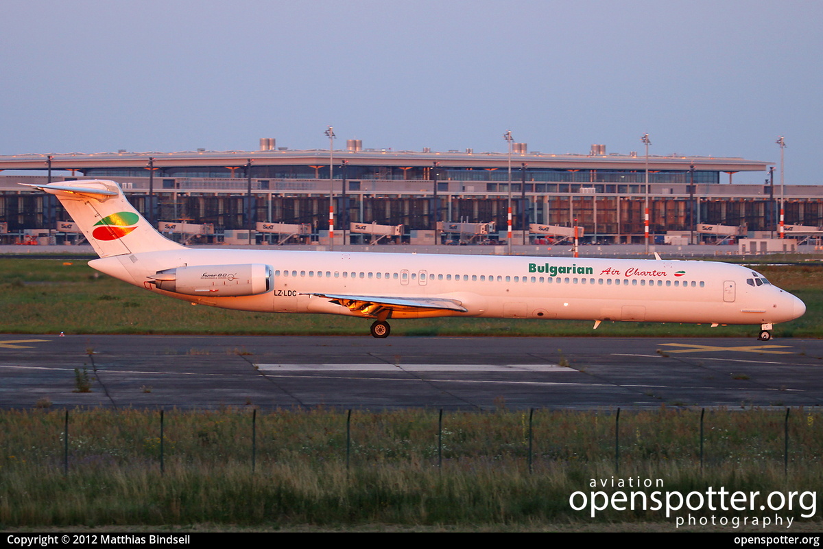 LZ-LDC - Bulgarian Air Charter McDonnell Douglas MD-82 at Berlin-Schönefeld International Airport (SXF/EDDB) taken by Matthias Bindseil | openspotter.org | ID: 3817