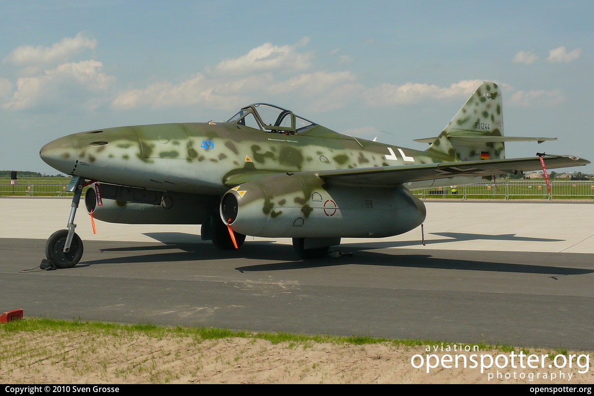D-IMTT - Messerschmitt Stiftung Messerschmitt Me-262A-1C at Berlin-Schönefeld International Airport (SXF/EDDB) taken by Sven Grosse | openspotter.org | ID: 36505