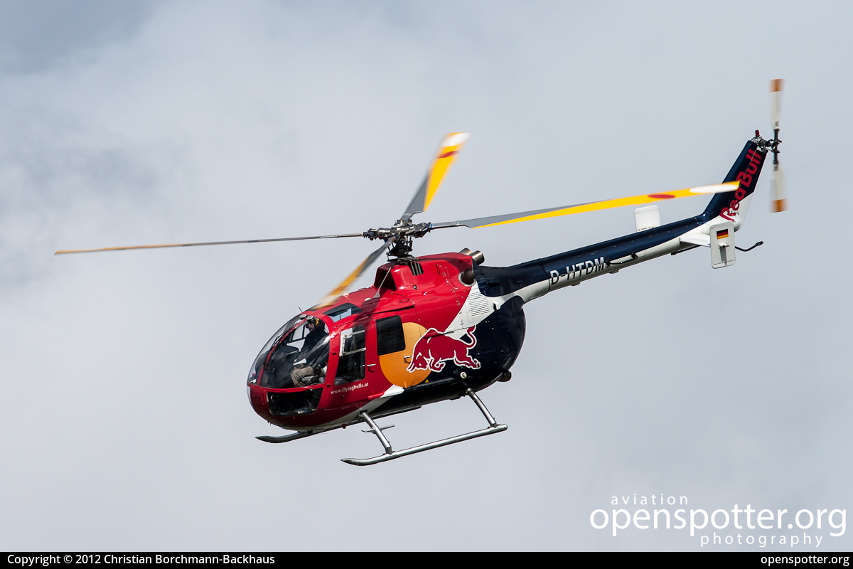D-HTDM - Red Bull - The Flying Bulls Eurocopter (MBB) BO105CB at Berlin-Schönefeld International Airport (SXF/EDDB) taken by Christian Borchmann-Backhaus | openspotter.org | ID: 4503