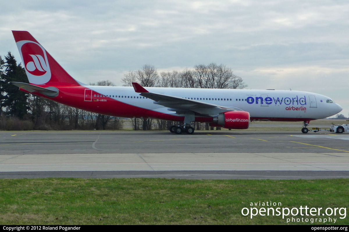 D-ABXA - Air Berlin Airbus A330-223 at Berlin-Schönefeld International Airport (SXF/EDDB) taken by Roland Pogander | openspotter.org | ID: 2796