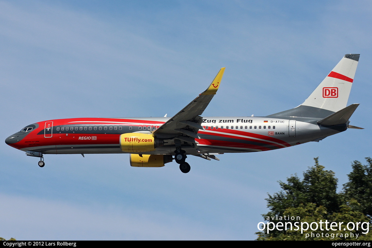 D-ATUC - TUIfly.com Boeing 737-8K5(WL) at Berlin-Tegel Airport (TXL/EDDT) taken by Lars Rollberg | openspotter.org | ID: 6012