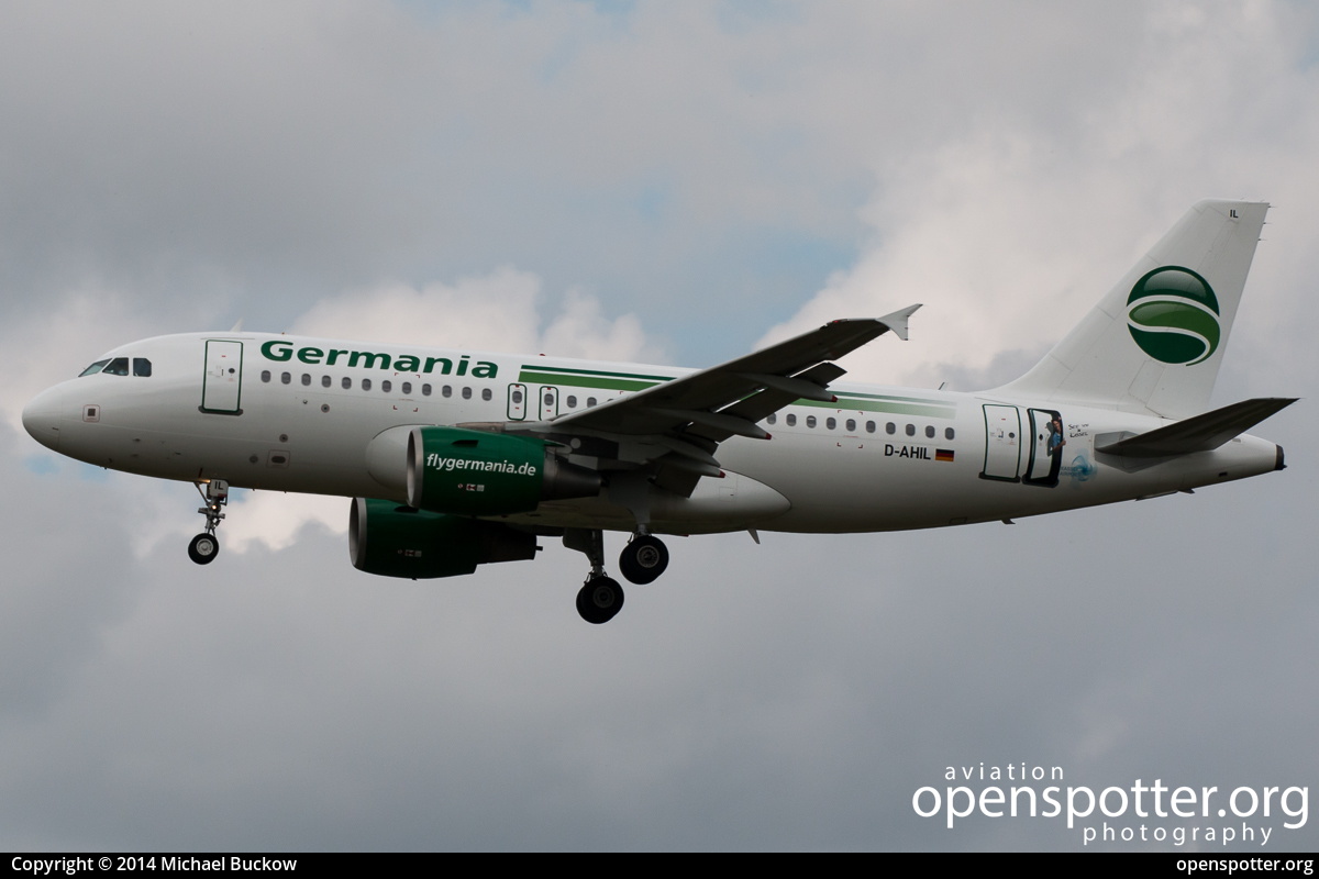 D-AHIL - Germania Airbus A319-112 at Berlin-Schönefeld International Airport (SXF/EDDB) taken by Michael Buckow | openspotter.org | ID: 16202