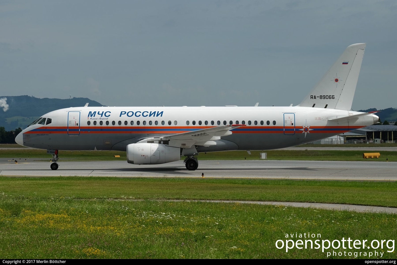 RA-89066 - MCHS Rossii - State Unitary Air Enterprise Sukhoi Superjet 100-95LR at Salzburg Airport (SZG/LOWS) taken by Merlin Böttcher | openspotter.org | ID: 44897