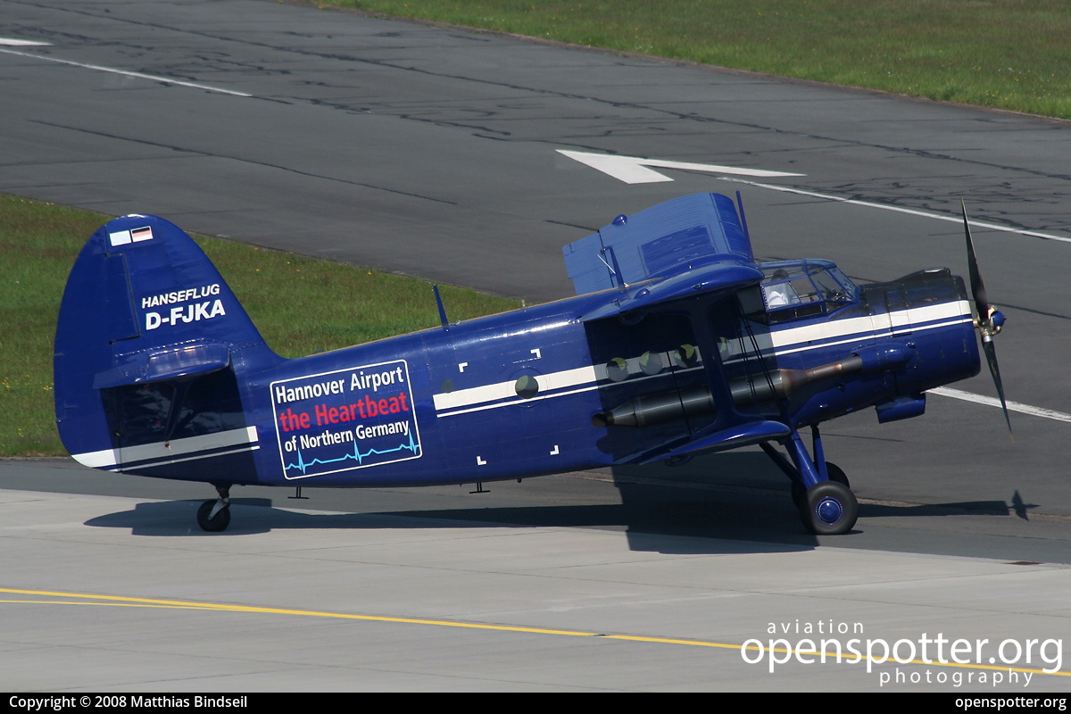 D-FJKA - Private / Untitled Antonov An-2 at Hanover-Langenhagen Airport (HAJ/EDDV) taken by Matthias Bindseil | openspotter.org | ID: 18111