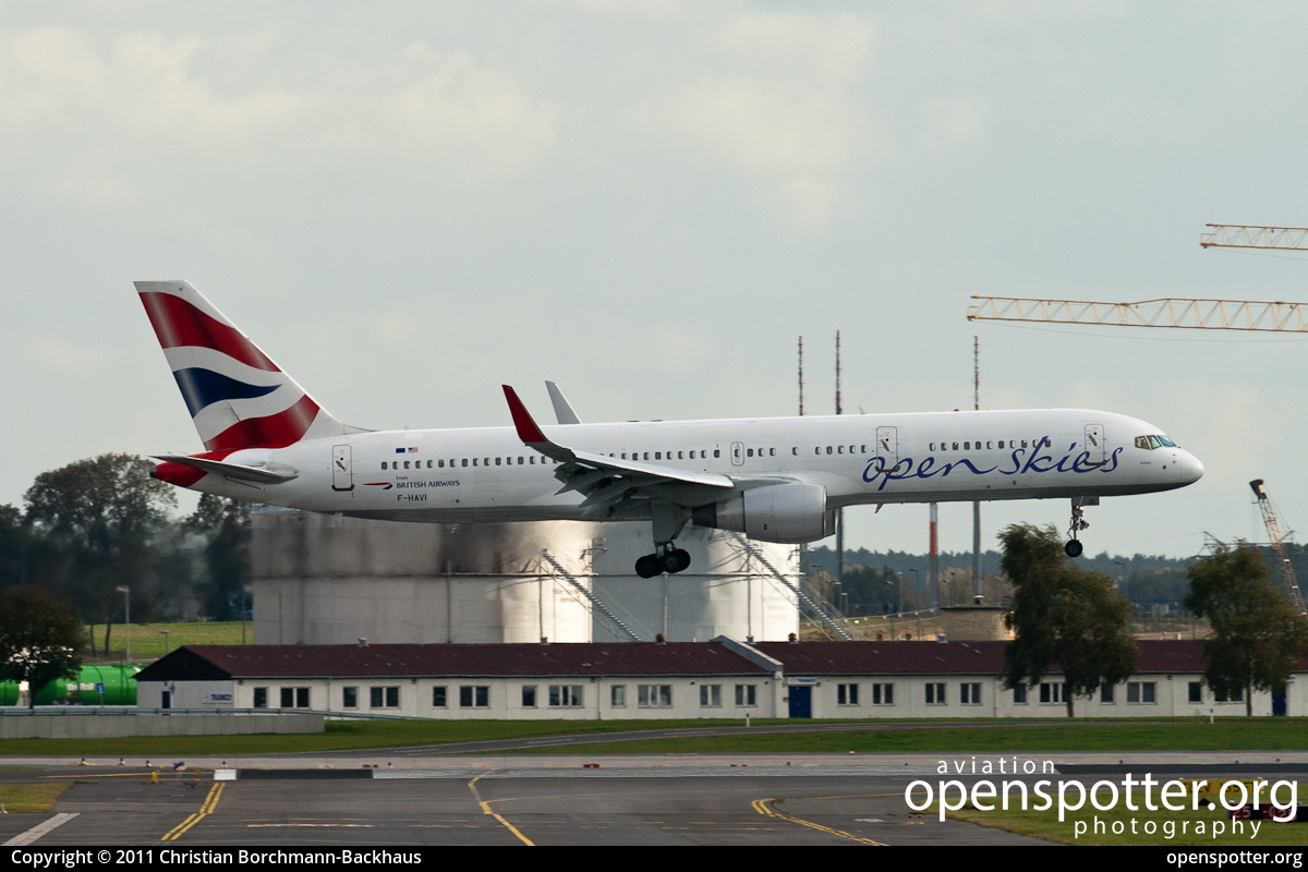 F-HAVI - Open Skies Boeing 757-26D Winglets at Berlin-Schönefeld International Airport (SXF/EDDB) taken by Christian Borchmann-Backhaus | openspotter.org | ID: 1711