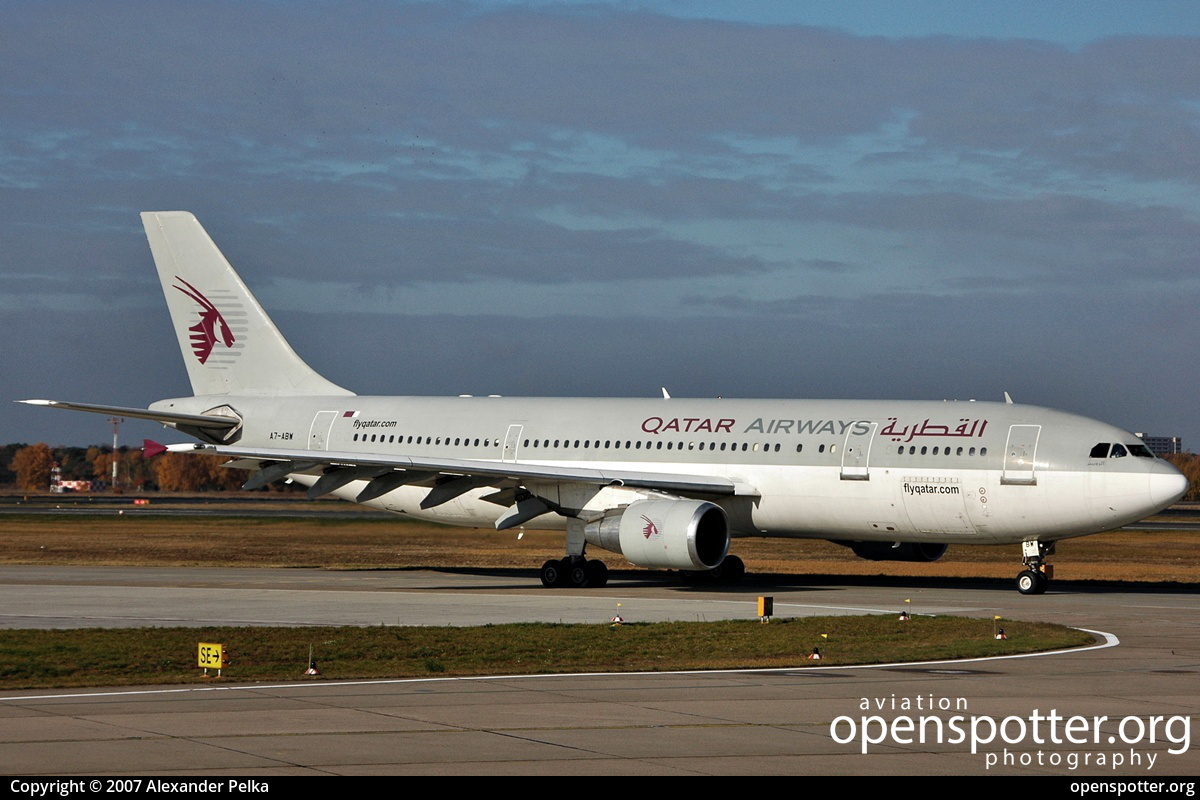 A7-ABW - Qatar Airways Airbus A300B4-622R at Berlin-Tegel Airport (TXL/EDDT) taken by Alexander Pelka | openspotter.org | ID: 13100