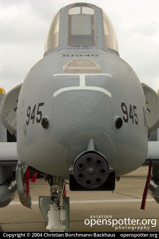 81-0895 - US Airforce (USAF) Fairchild A-10A Thunderbold II at Berlin-Schönefeld International Airport (SXF/EDDB) taken by Christian Borchmann-Backhaus | openspotter.org | ID: 213