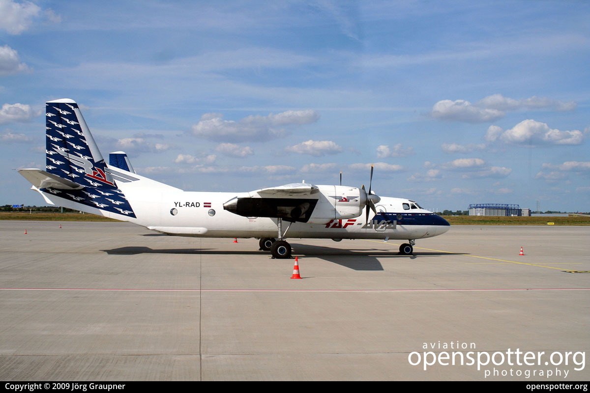 YL-RAD - RAF-Avia Antonov An-26B at Leipzig/Halle Airport (LEJ/EDDP) taken by Jörg Graupner | openspotter.org | ID: 4893