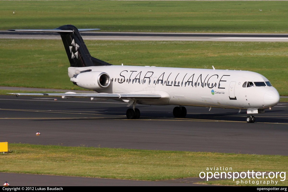 D-AFKA - Contactair Fokker F100 at Düsseldorf International Airport (DUS/EDDL) taken by Lukas Baudach | openspotter.org | ID: 4023