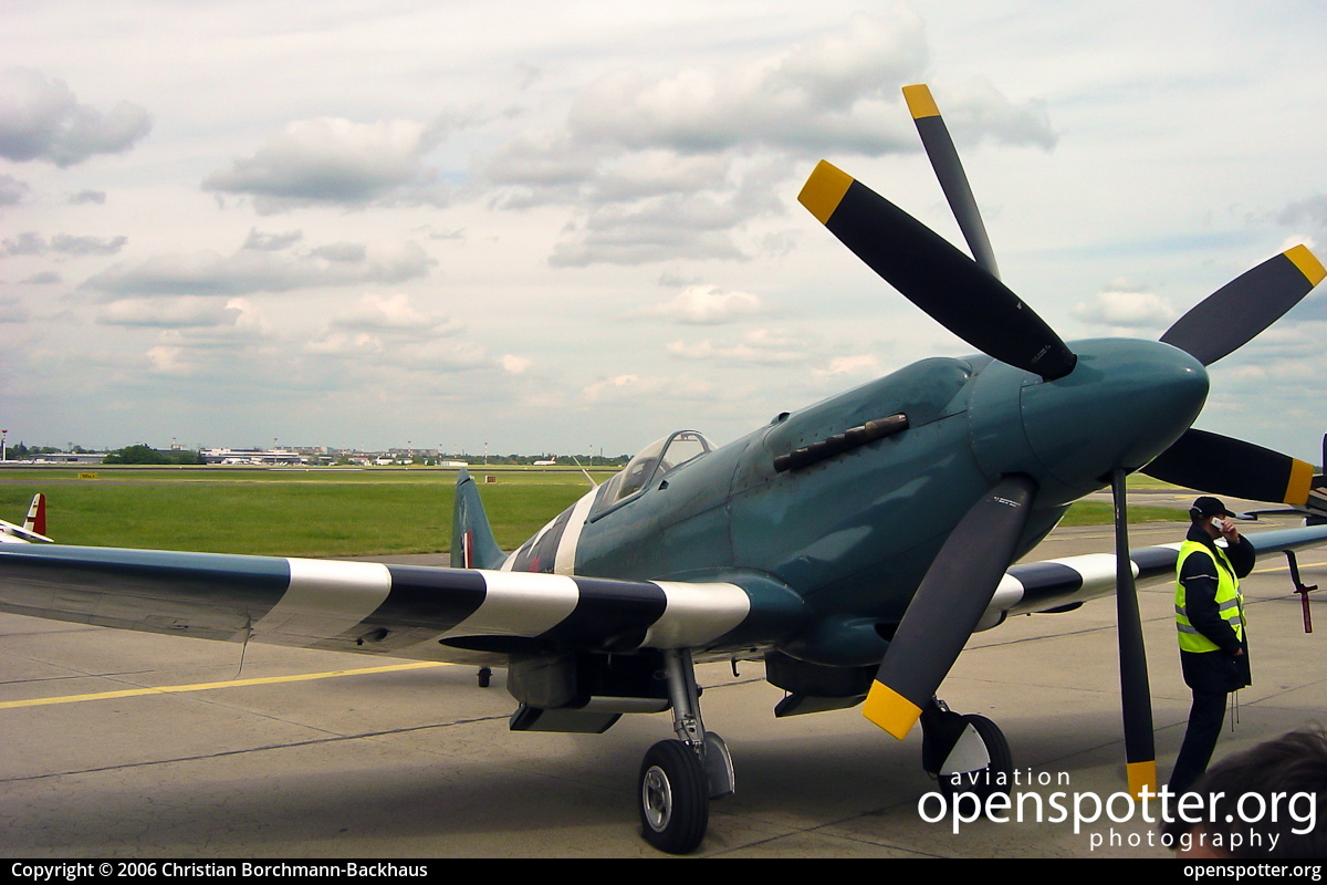 F-AZJS - Private / Untitled Supermarine Spitfire Mk.XIX at Berlin-Schönefeld International Airport (SXF/EDDB) taken by Christian Borchmann-Backhaus | openspotter.org | ID: 691