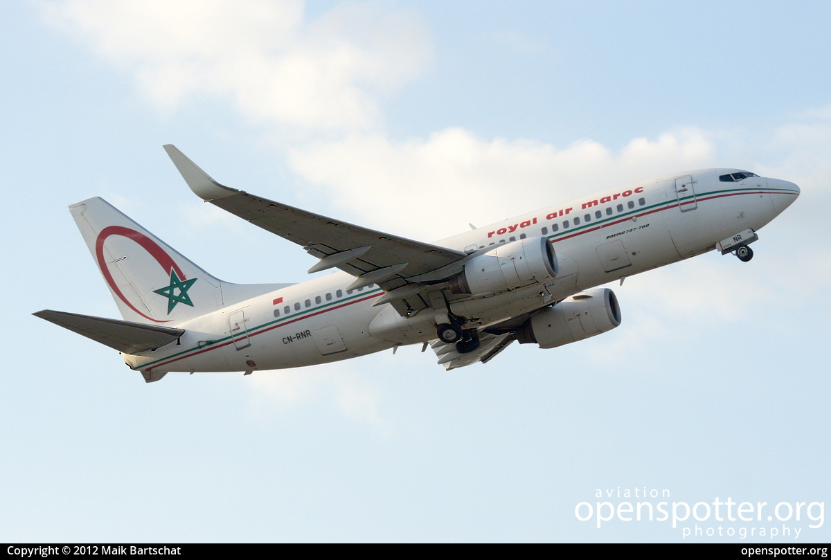 CN-RNR - Royal Air Maroc Boeing 737-7B6(WL) at Berlin-Tegel Airport (TXL/EDDT) taken by Maik Bartschat | openspotter.org | ID: 2604