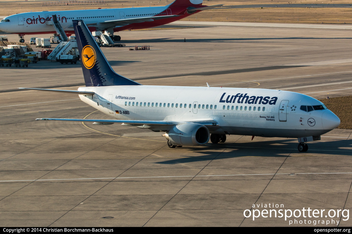 D-ABEI - Lufthansa Boeing 737-330 at Berlin-Tegel Airport (TXL/EDDT) taken by Christian Borchmann-Backhaus | openspotter.org | ID: 13717