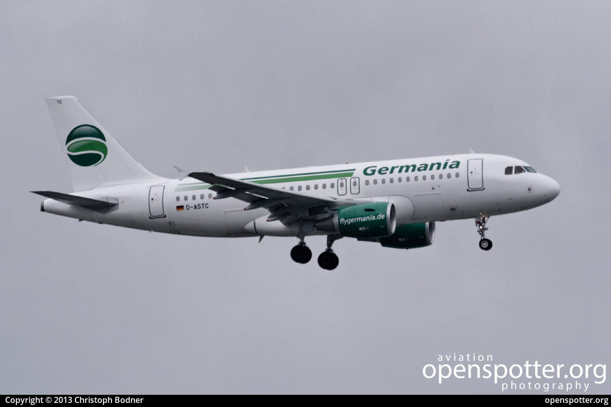 D-ASTC - Germania Airbus A319-112 at Innsbruck Airport (Kranebitten Airport) (INN/LOWI) taken by Christoph Bodner | openspotter.org | ID: 7046