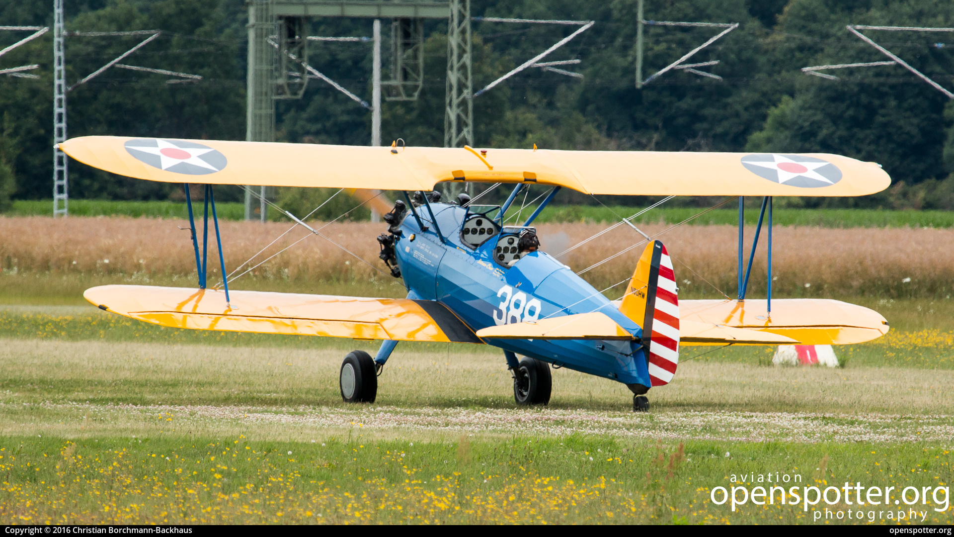 N60HW - Private / Untitled Boeing PT-13D Kaydet (E75) at Flugplatz Bienenfarm (EDOI) taken by Christian Borchmann-Backhaus | openspotter.org | ID: 50071