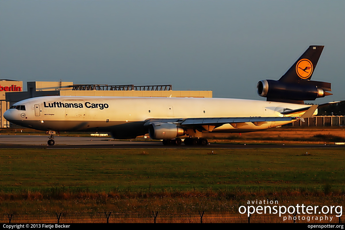 D-ALCE - Lufthansa Cargo McDonnell Douglas MD-11F at Berlin-Schönefeld International Airport (SXF/EDDB) taken by Fietje Becker | openspotter.org | ID: 8667