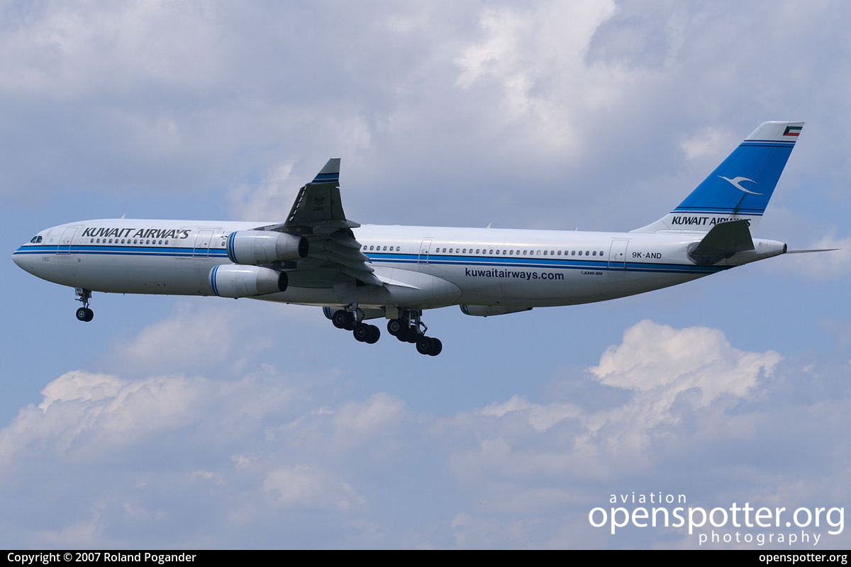 9K-AND - Kuwait Airways Airbus A340-313 at Frankfurt International Airport (FRA/EDDF) taken by Roland Pogander | openspotter.org | ID: 3304