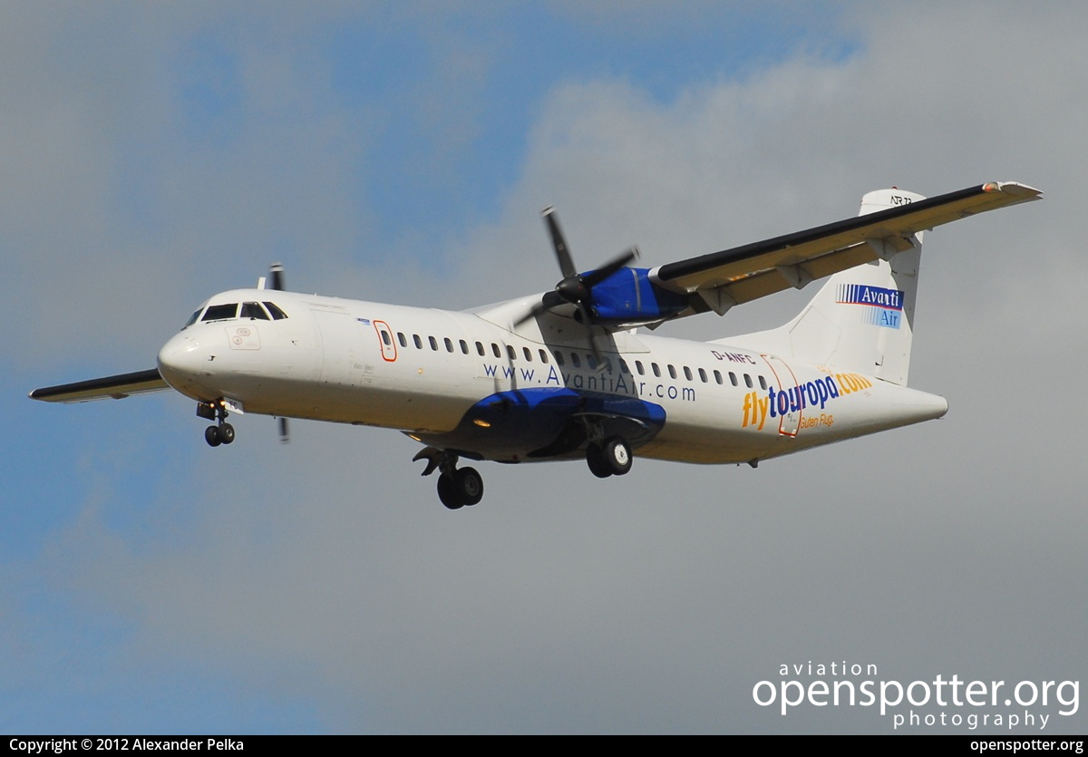 D-ANFC - Avanti Air ATR 72-202 at Berlin-Schönefeld International Airport (SXF/EDDB) taken by Alexander Pelka | openspotter.org | ID: 10471