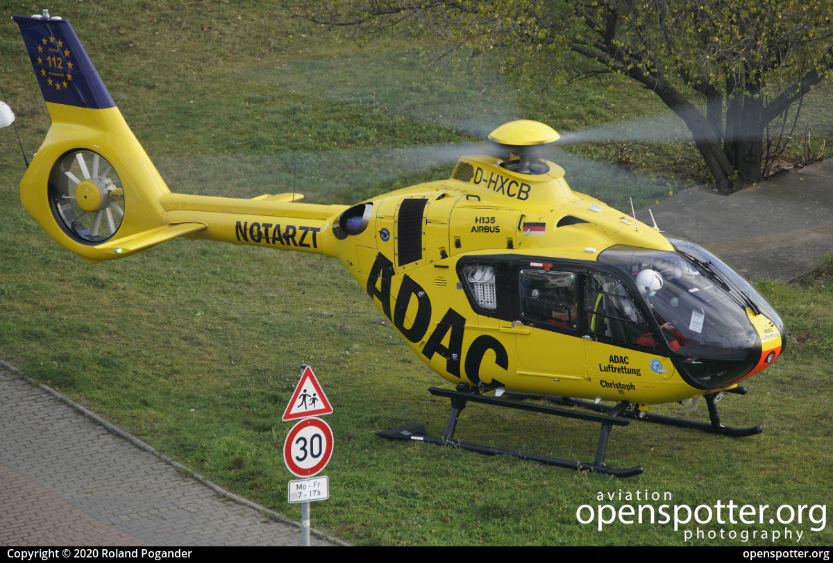 D-HXCB - ADAC Luftrettung Airbus Helicopters H135 at off airport (Germany) (YYY/YYYY) taken by Roland Pogander | openspotter.org | ID: 71657