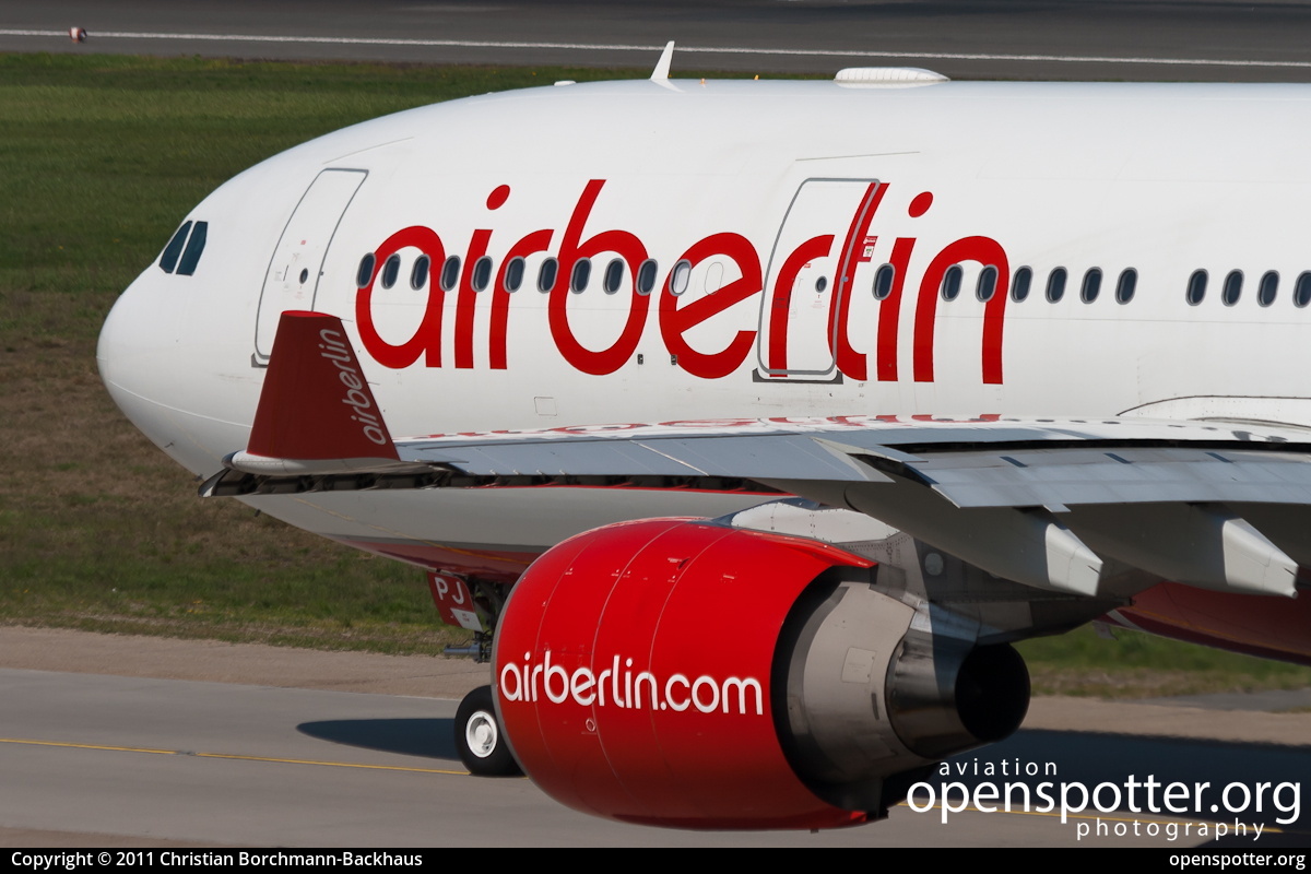 D-ALPJ - Air Berlin Airbus A330-223 at Berlin-Tegel Airport (TXL/EDDT) taken by Christian Borchmann-Backhaus | openspotter.org | ID: 976