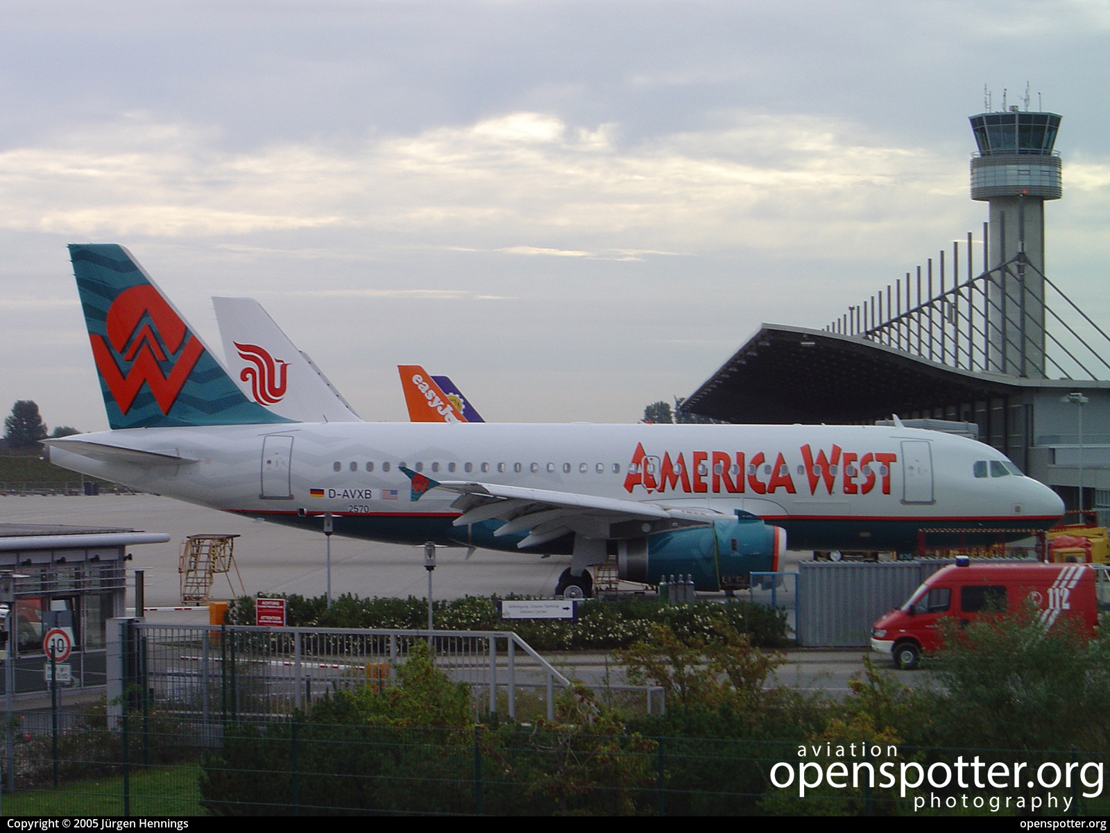 N836AW - America West Airlines Airbus A319-132 at Hamburg Finkenwerder Airport (XFW/EDHI) taken by Jürgen Hennings | openspotter.org | ID: 52369