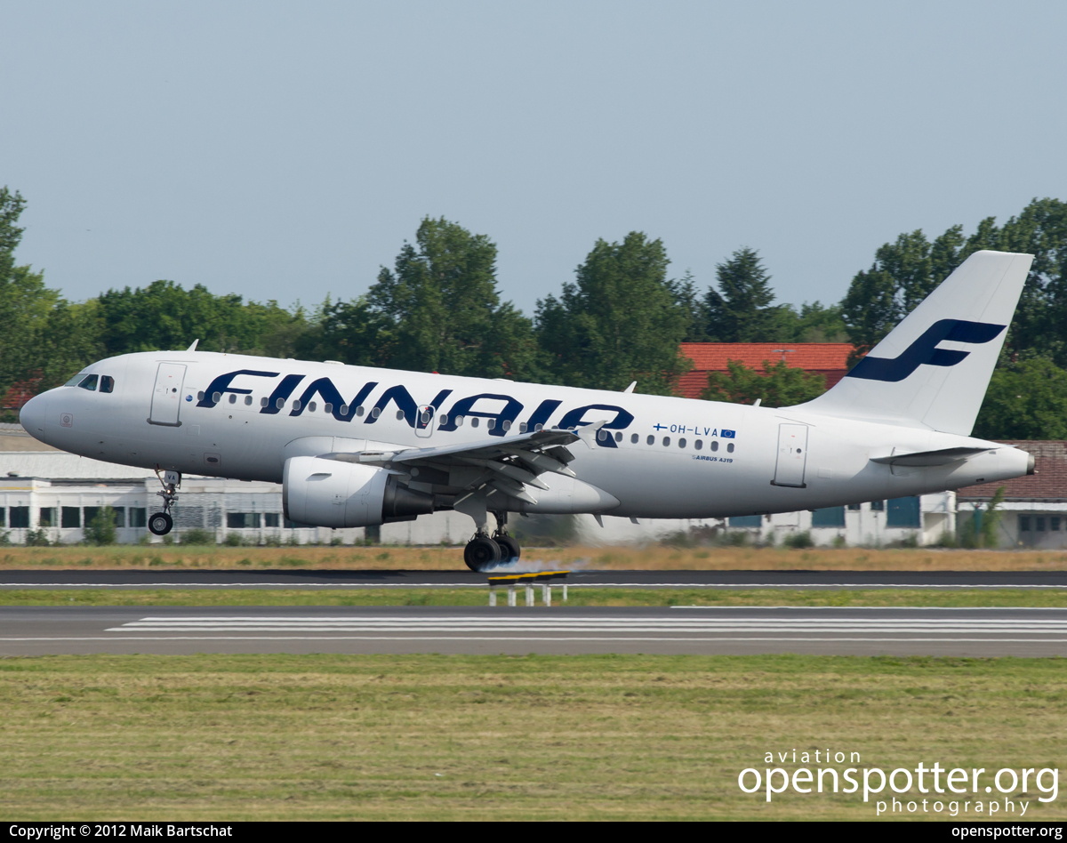 OH-LVA - Finnair Airbus A319-112 at Berlin-Tegel Airport (TXL/EDDT) taken by Maik Bartschat | openspotter.org | ID: 3424