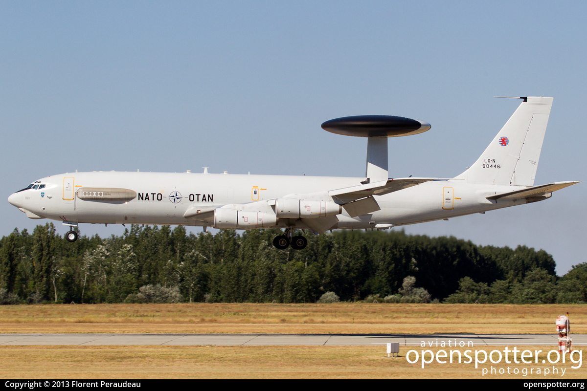 LX-N90446 - NATO / OTAN	 Boeing E-3A Sentry (707-320B) at Kecskemét Air Base (LHKE) taken by Florent Peraudeau | openspotter.org | ID: 8441