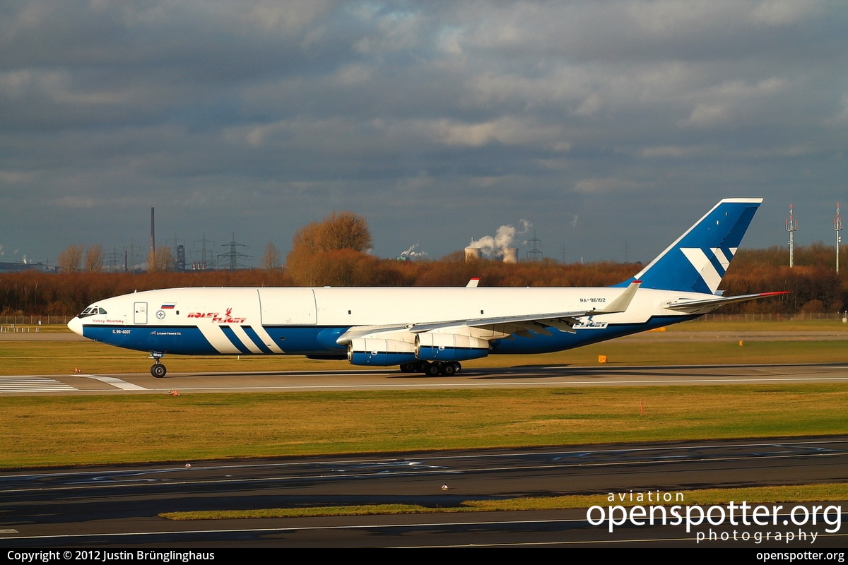 RA-96102 - Polet Ilyushin Il-96-400T at Düsseldorf International Airport (DUS/EDDL) taken by Justin Brünglinghaus | openspotter.org | ID: 5449
