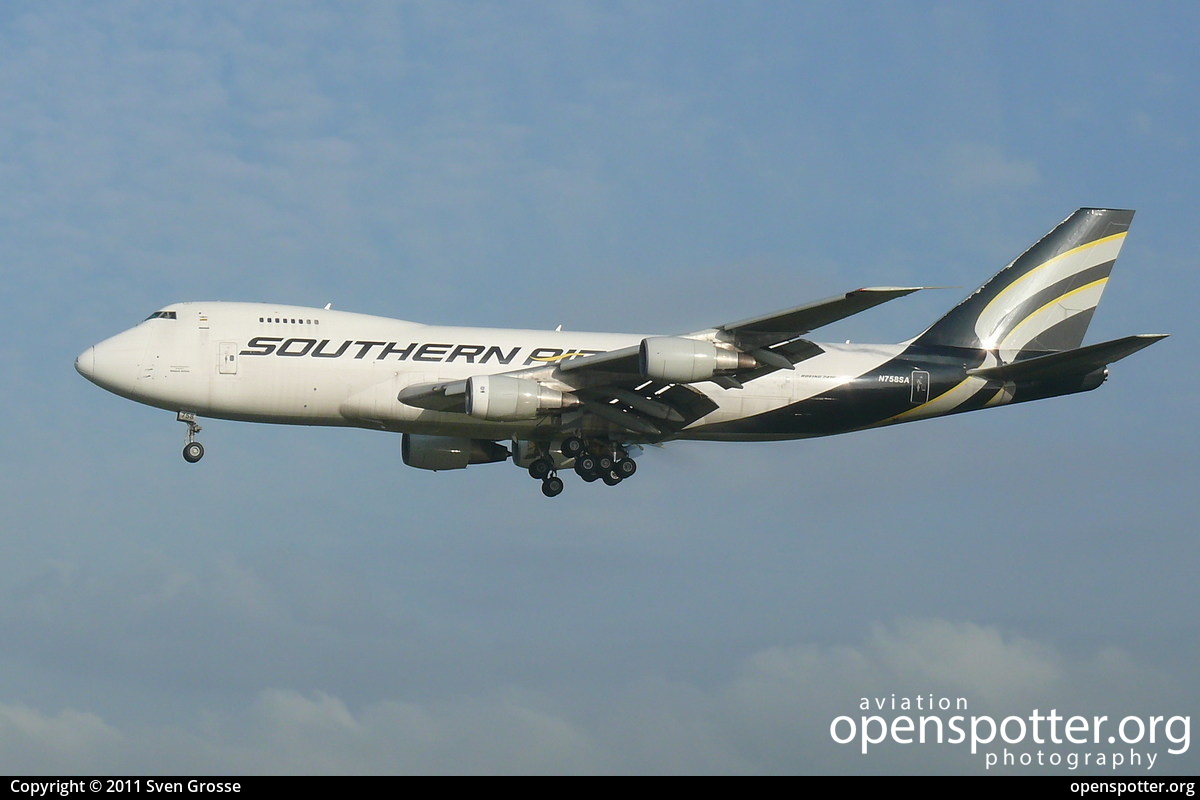 N758SA - Southern Air Boeing 747-281F at Schiphol Airport (AMS/EHAM) taken by Sven Grosse | openspotter.org | ID: 1839