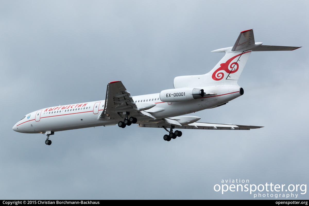 EX-00001 - Kyrgyzstan Government Tupolev Tu-154M at Berlin-Tegel Airport (TXL/EDDT) taken by Christian Borchmann-Backhaus | openspotter.org | ID: 22168