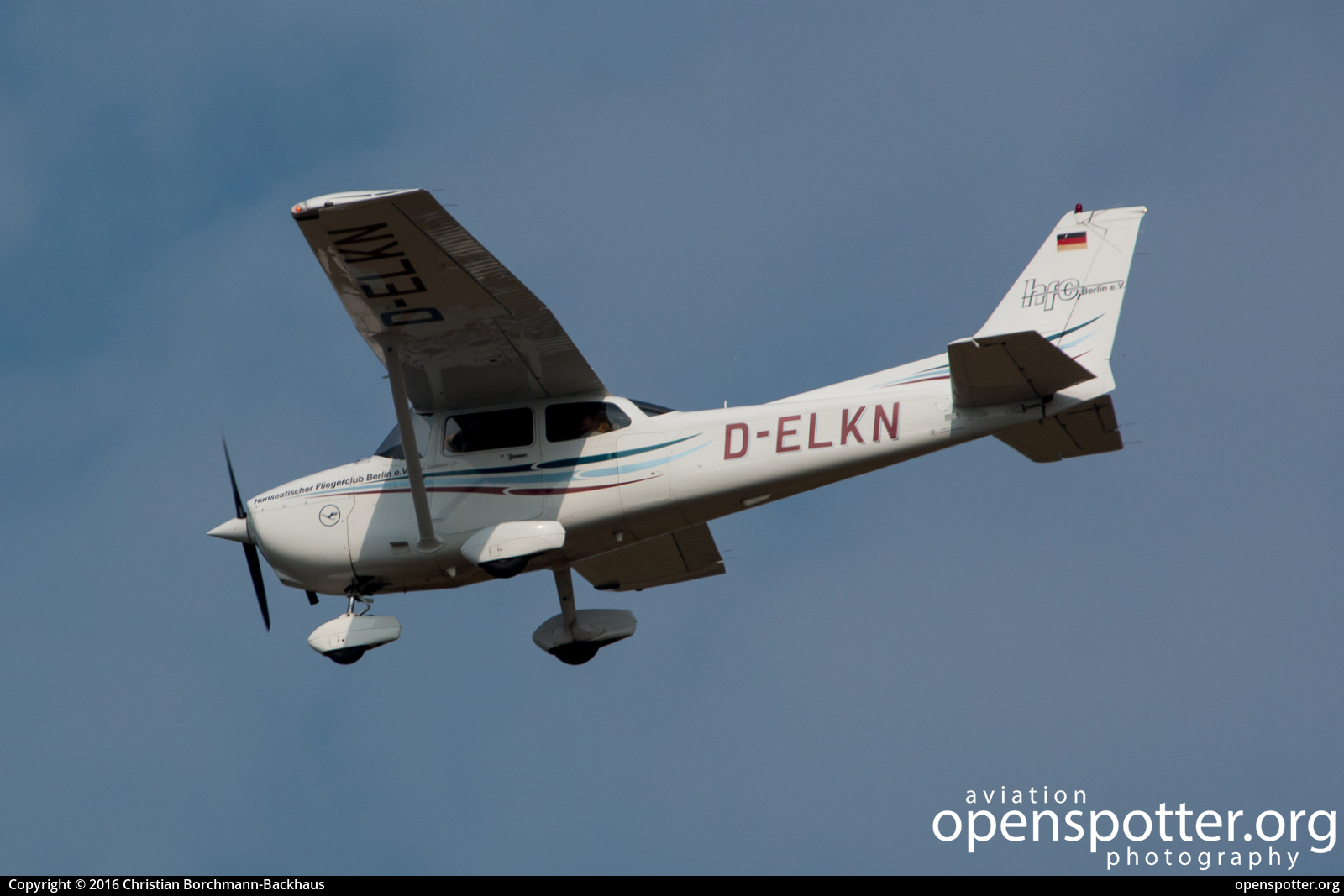 D-ELKN - Hanseatischer Fliegerclub Berlin e.V. Cessna 172R Skyhawk at Berlin-Schönefeld International Airport (SXF/EDDB) taken by Christian Borchmann-Backhaus | openspotter.org | ID: 46020