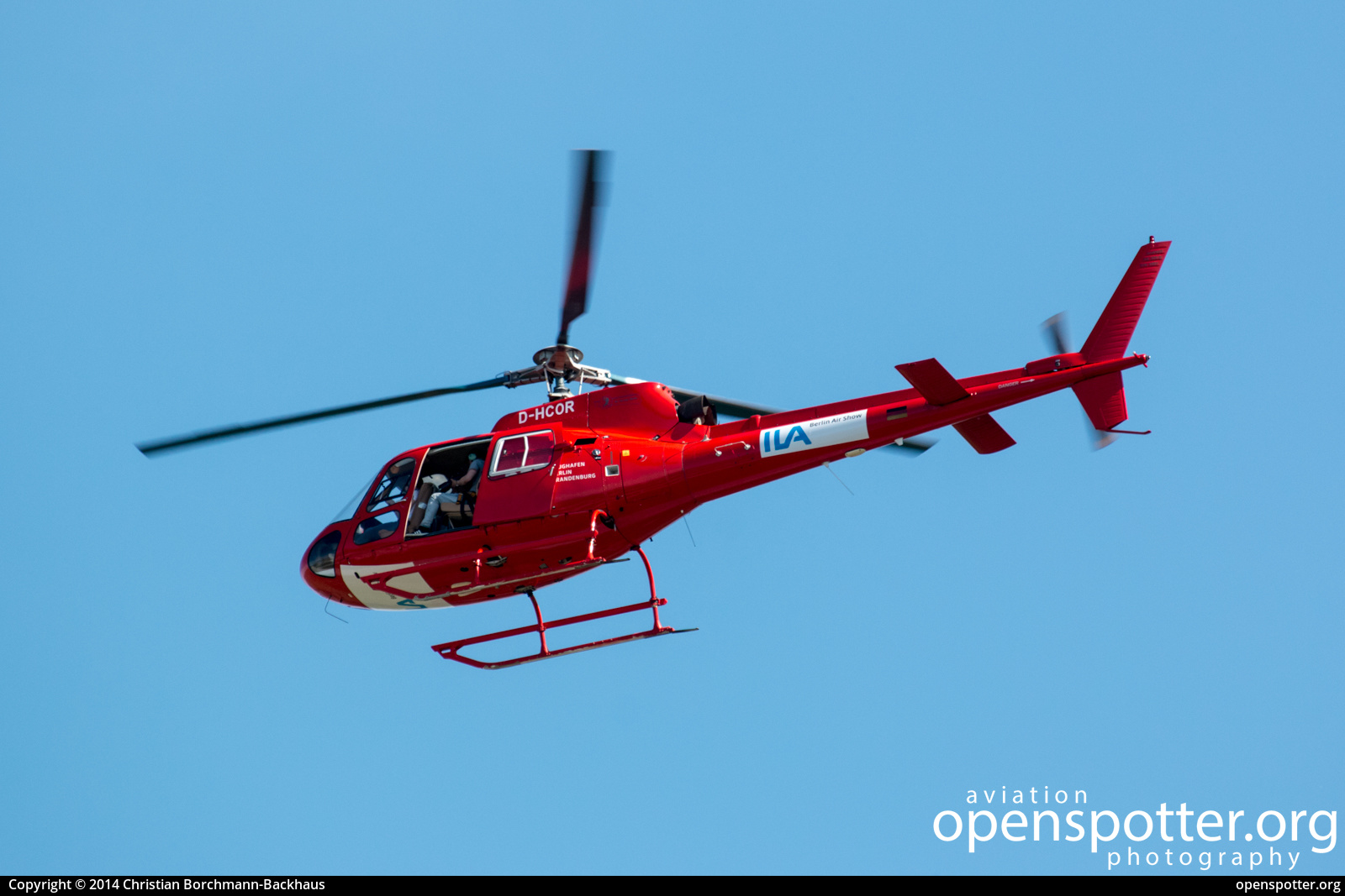 D-HCOR - Air Service Berlin GmbH Aérospatiale AS 350B Ecureuil at Berlin-Schönefeld International Airport (SXF/EDDB) taken by Christian Borchmann-Backhaus | openspotter.org | ID: 40860